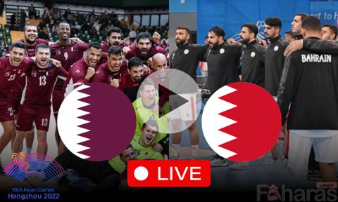 مباراة البحرين وقطر لكرة اليد في نهائي دورة