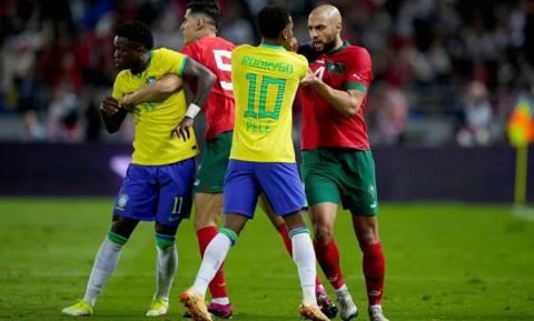 مباراة المغرب والبرازيل استعدادا للألعاب
